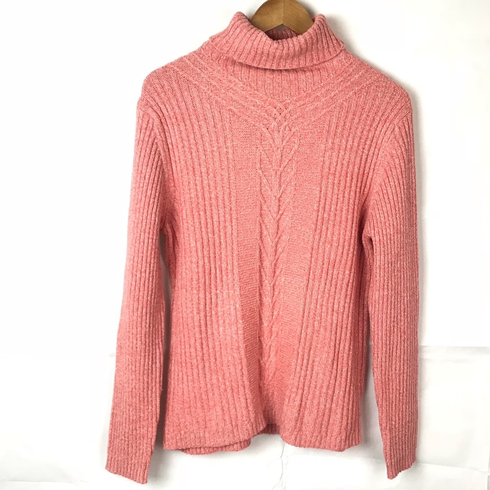 Sundance turtle neck coral sweater XL